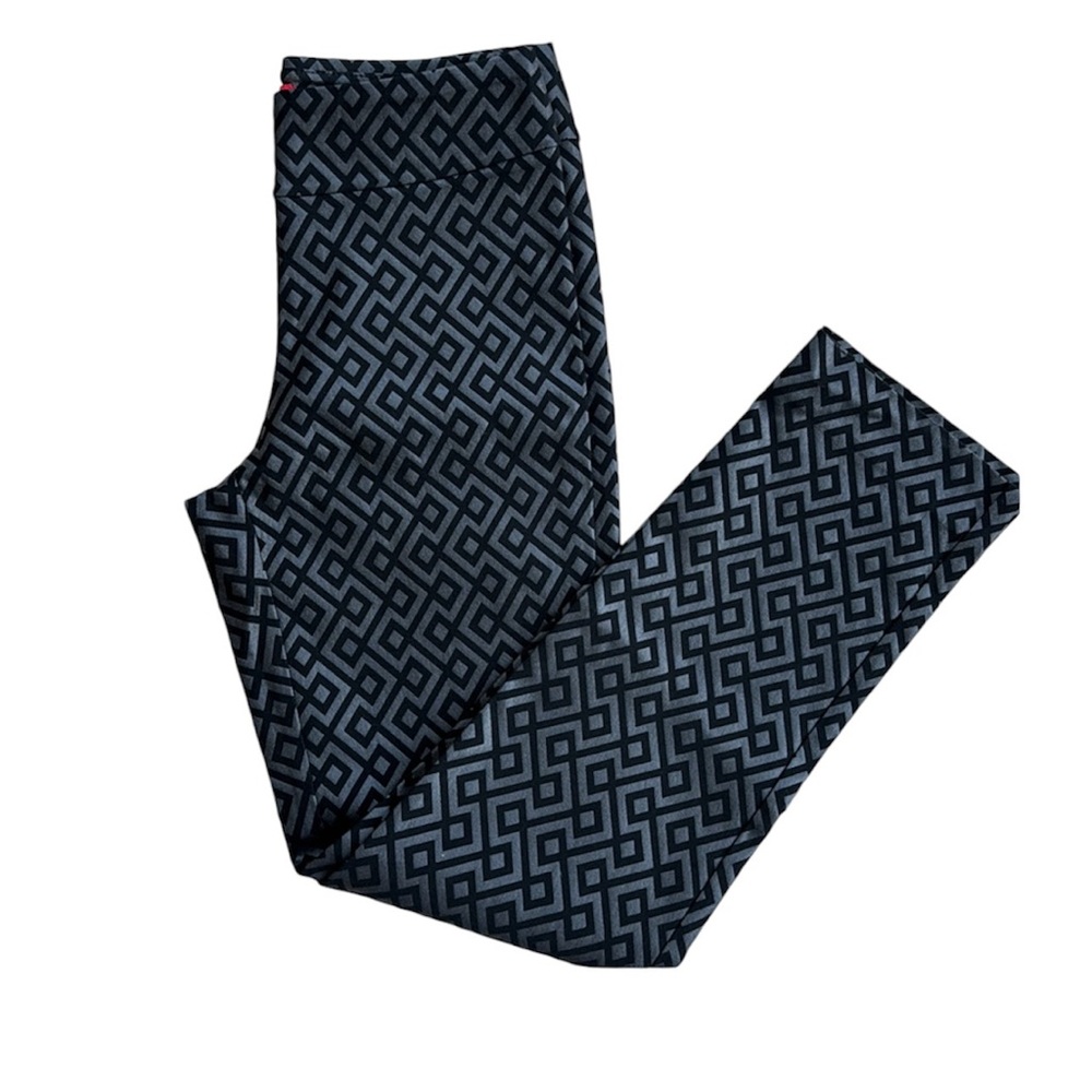 KRAZY LARRY black/ shinny charcoal,size 0, EUC